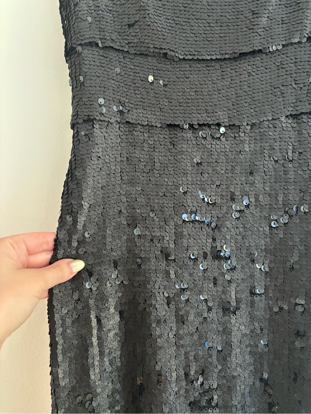 Timeless Black Sequin Maxi Dress - Picture 4 of 8